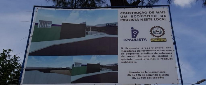 Ecoponto de Paratibe tem 80% da obra concluída e será entregue no mês de fevereiro